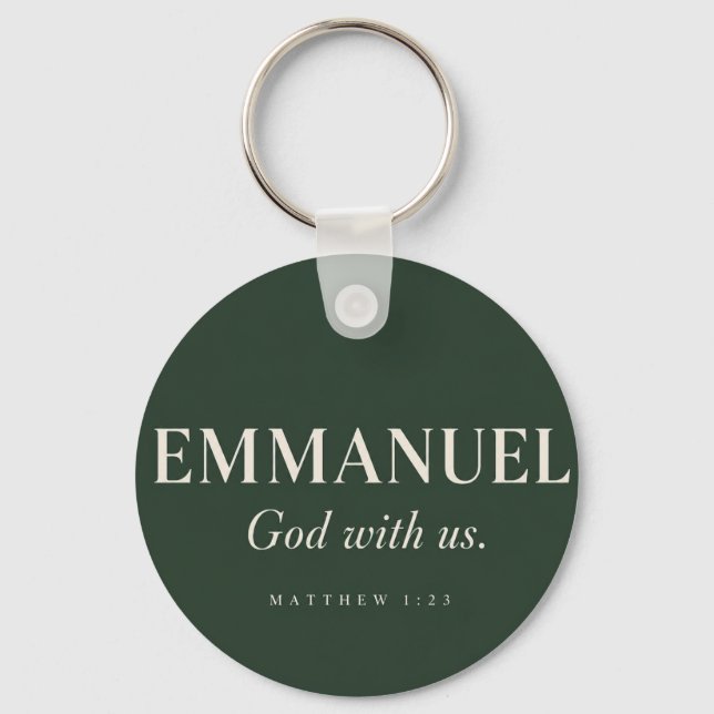  EMMANUEL | Matteus 1:23 | Jul  Nyckelring (Framsida)