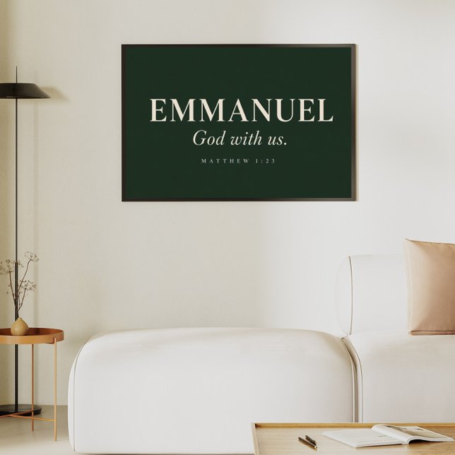 EMMANUEL | Matteus 1:23 | Jul Poster (Skapare uppladdad)