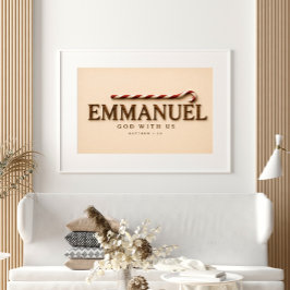 EMMANUEL | Matteus 1:23 Jul | Varm Crème Poster