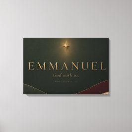 EMMANUEL | Matteus 1:23 Kristna Canvastryck