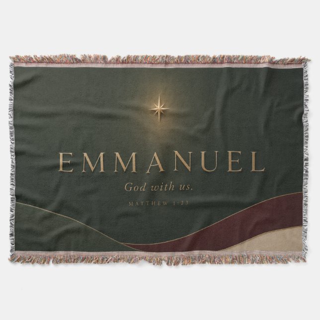 EMMANUEL | Matteus 1:23 Kristna Filt (Framsidan)