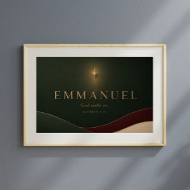 EMMANUEL | Matteus 1:23 Kristna Poster
