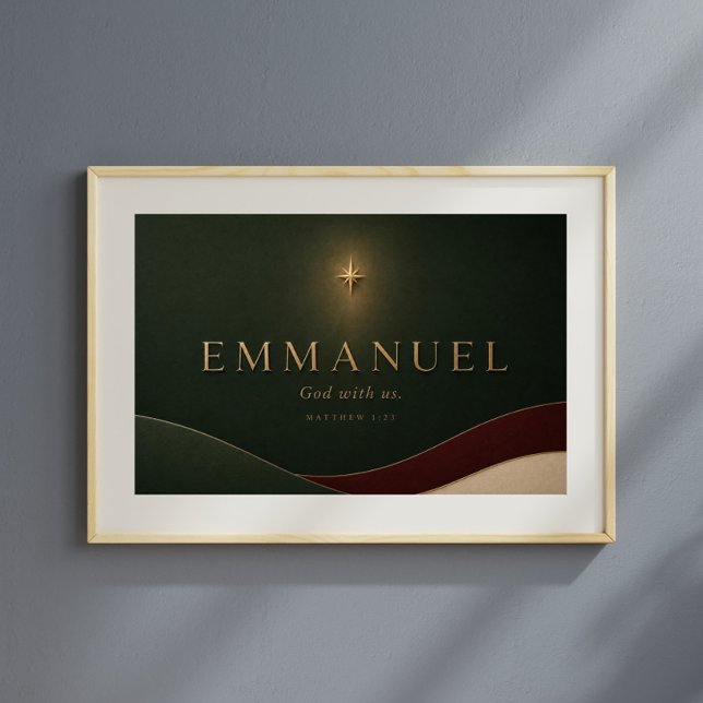 EMMANUEL | Matteus 1:23 Kristna  Poster (Skapare uppladdad)