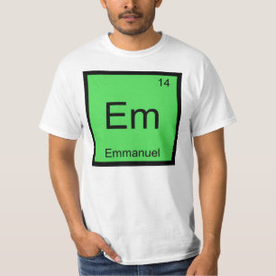 Emmanuel Namn kemi Inslag Periodic Bord T-shirt