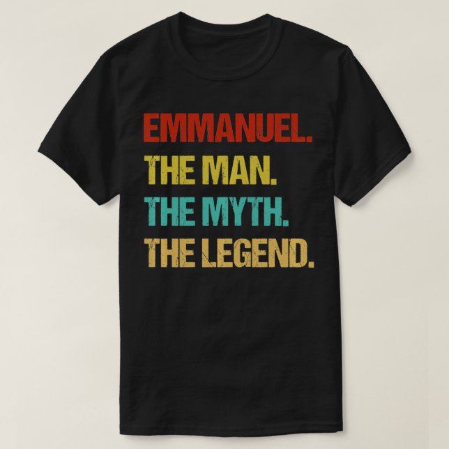 Emmanuel The Man The Myth The Legend Pullover  T Shirt (Design framsida)