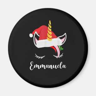 Emmanuela Namn Present - Emmanuela Santa Enhörning Magnet