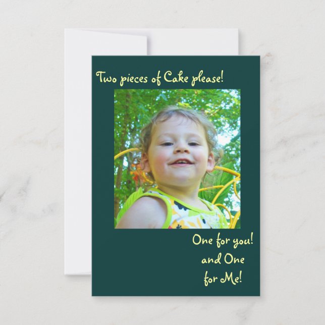 Emmas 2nd bday inbjudan #2 (Framsida)