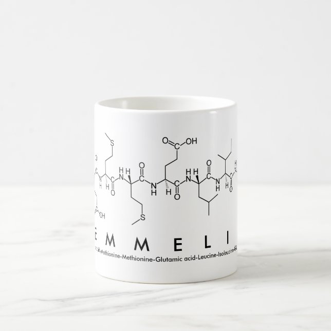 Emmelie peptide namn mugg (Center)