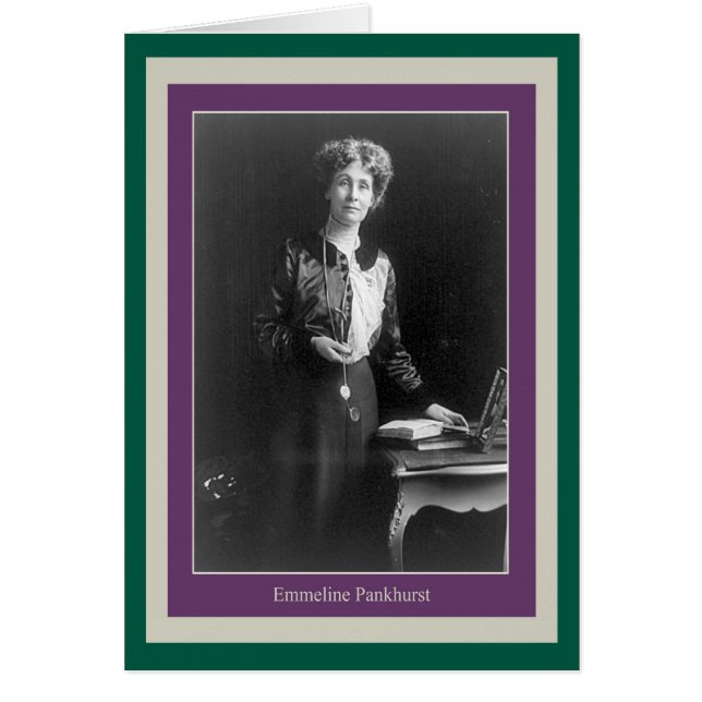 Emmeline Pankhurst Hälsningskort (Framsidan)