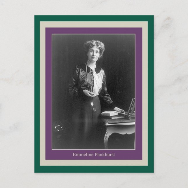 Emmeline Pankhurst Vykort (Framsida)