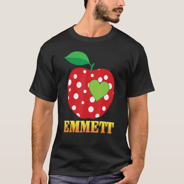 Emmett Kärlek School Back to school Boy Kid Studen T Shirt (Framsida)