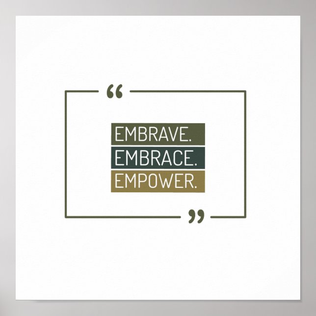 Emmoder,Embrace, Empower Poster (Framsidan)
