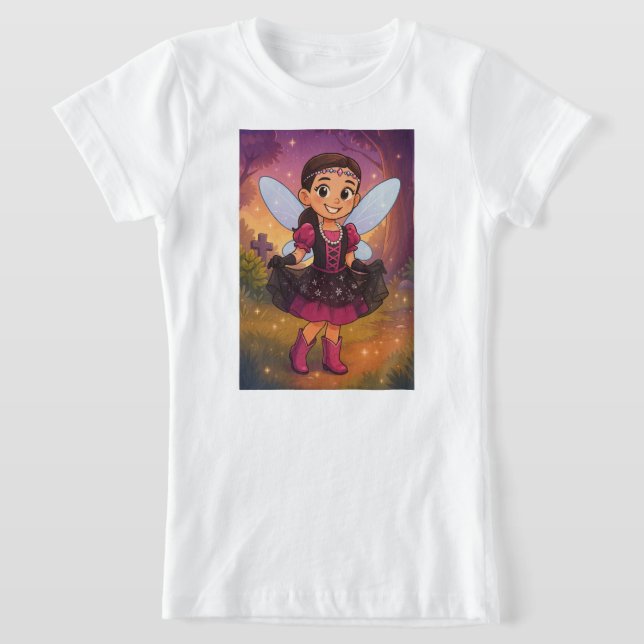 Emmy gör Halloween-design  T-shirt (Laydown)