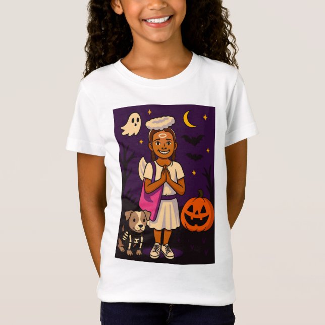 Emmy Halloween Stil 1 T Shirt (Framsida)