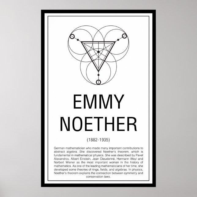 Emmy Noether Poster (Framsidan)