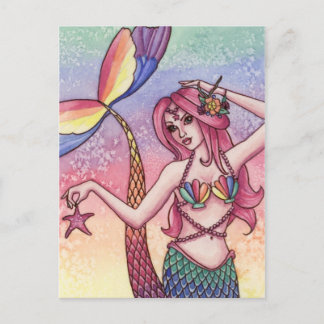 Emmy - Rainbow Sjöjungfru Postcard Vykort
