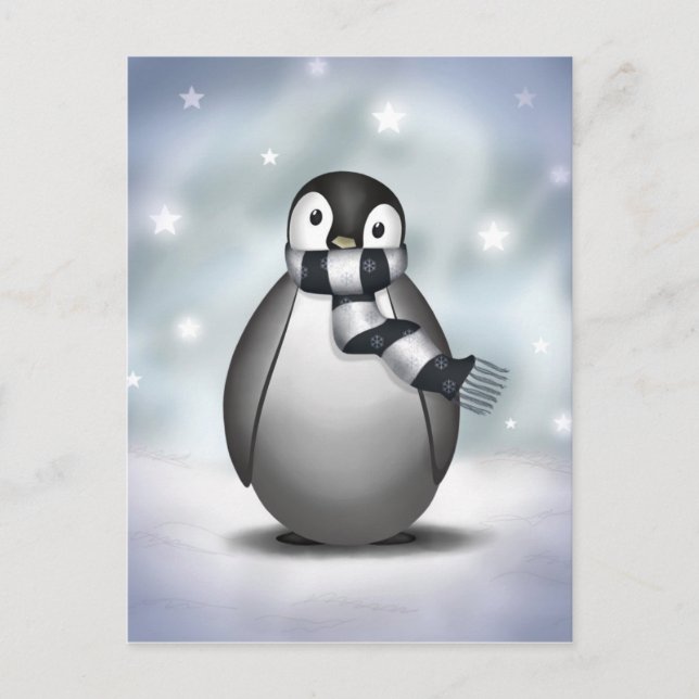 Emmy the Emperor Penguin - Postcard Vykort (Framsida)
