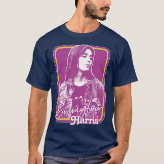 Emmylou Outlaw Land Retro Fläkt Design T Shirt