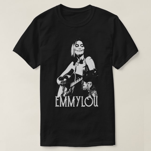 Emmylou White Stencil T Shirt (Design framsida)
