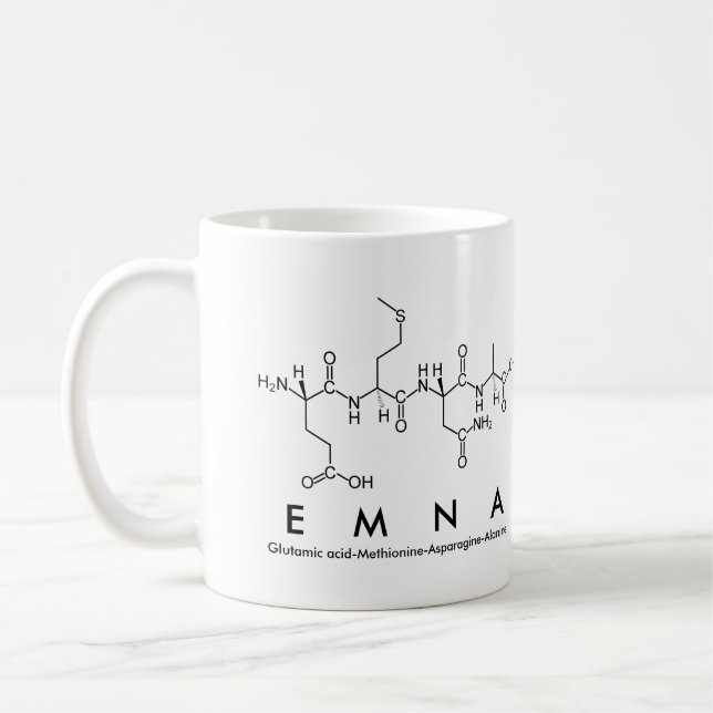 Emna peptide namn mugg (Vänster)