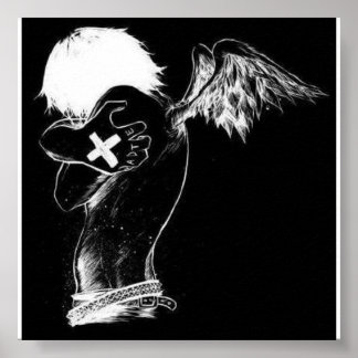 emo angel poster