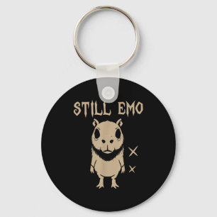 Emo Capybara Goth Punk Fortfarande Emo Nyckelring