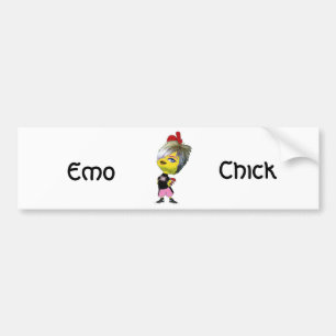 Emo chick bildekal