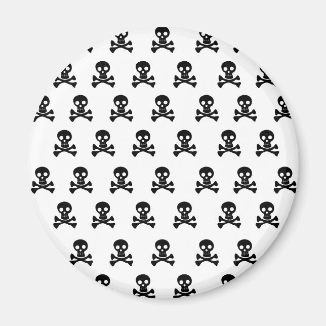 Emo Döskallars Black-Emo Alternative Grunge Sten P Magnet (Framsidan)