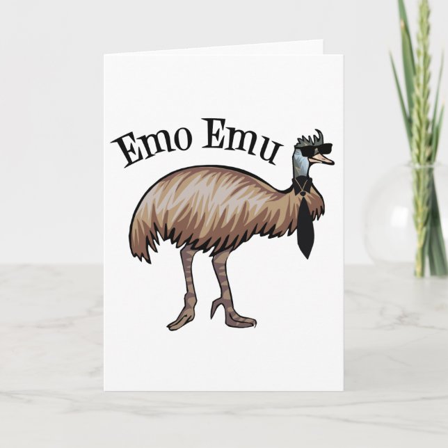 Emo Emu Kort (Framsida)