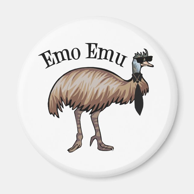 Emo Emu Magnet (Framsidan)
