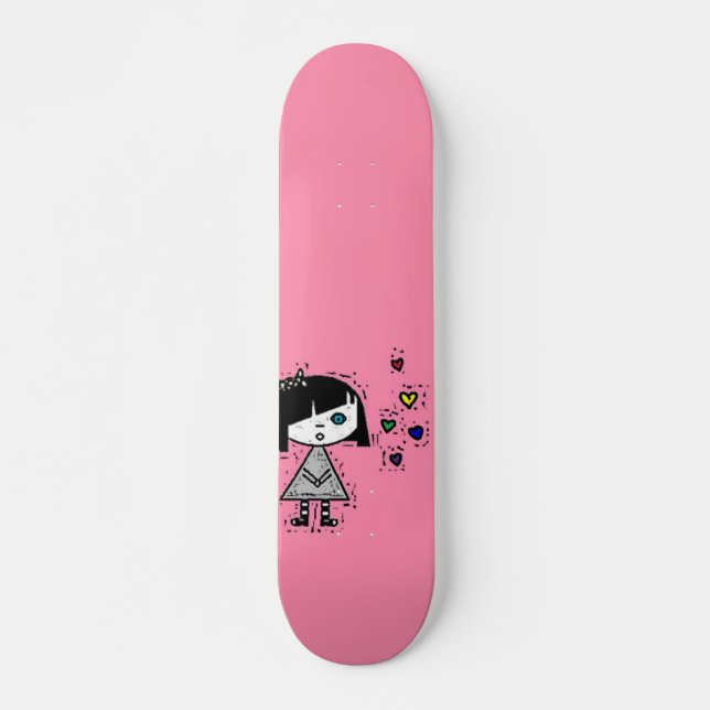 emo flicka skateboard bräda 20 cm (Framsida)