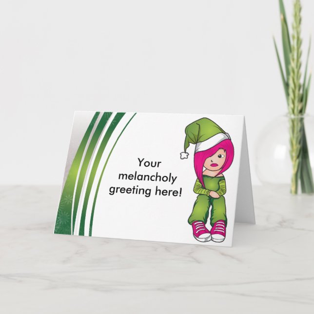 Emo Flickjulkort Helgkort (Framsida)