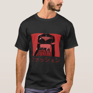 Emo Girl Mörk Gothic Harajuku Mode Soft Grunge T Shirt