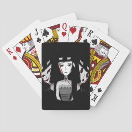 Emo Girl Playing Cards Casinokort