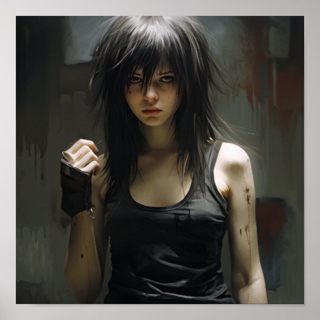 Emo Girl Poster: Slender, Tall och Stunningly Bea Poster (Framsidan)