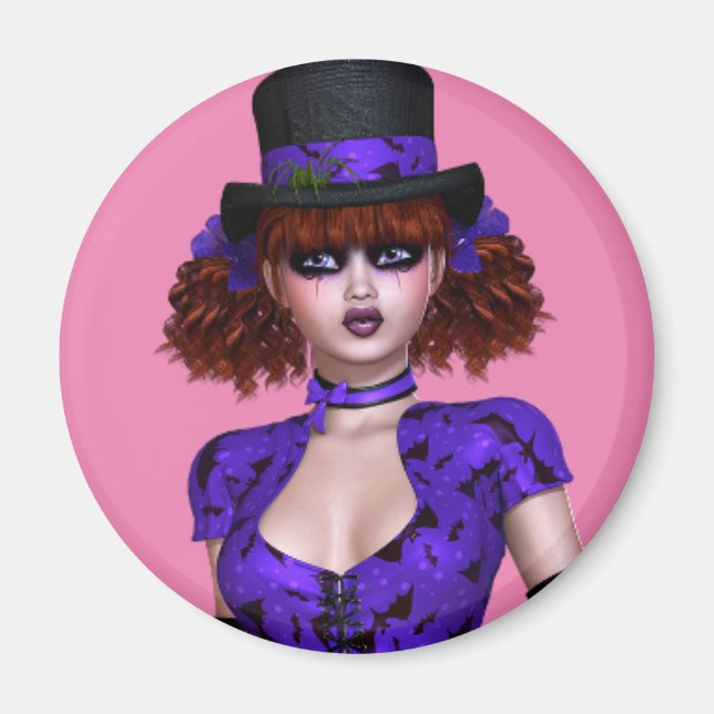 EMO GOTHIC GIRL MAGNETS MAGNET (Framsidan)