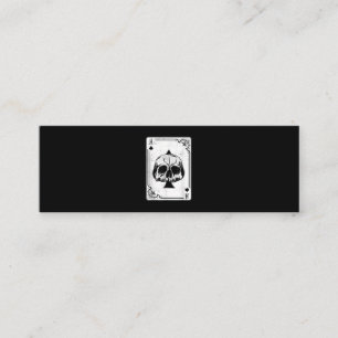 Emo gotiic and Punk Ace of Spades Poker Game Mini Visitkort