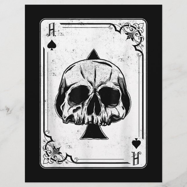 Emo gotiic and Punk Ace of Spades Poker Game Reklamblad (Framsidan)