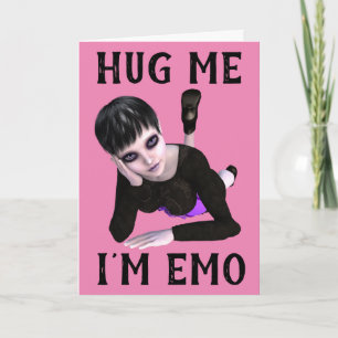 EMO GOTISK Flicka ALLA TILLFÄLLEN KORT