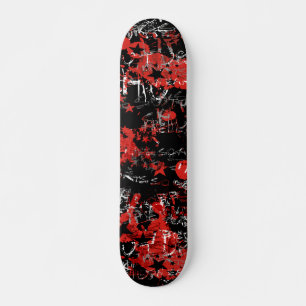 Emo Graffiti Red Mini Skateboard Bräda 18,5 Cm