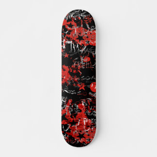 Emo Graffiti Red Mini Skateboard Bräda 18,5 Cm