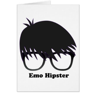 Emo Hipster Hälsningskort
