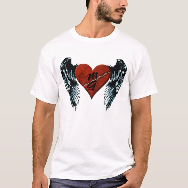 Emo hjärta tee shirt (Framsida)