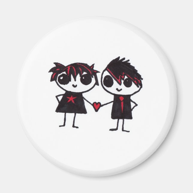Emo i kärlek magnet (Framsidan)