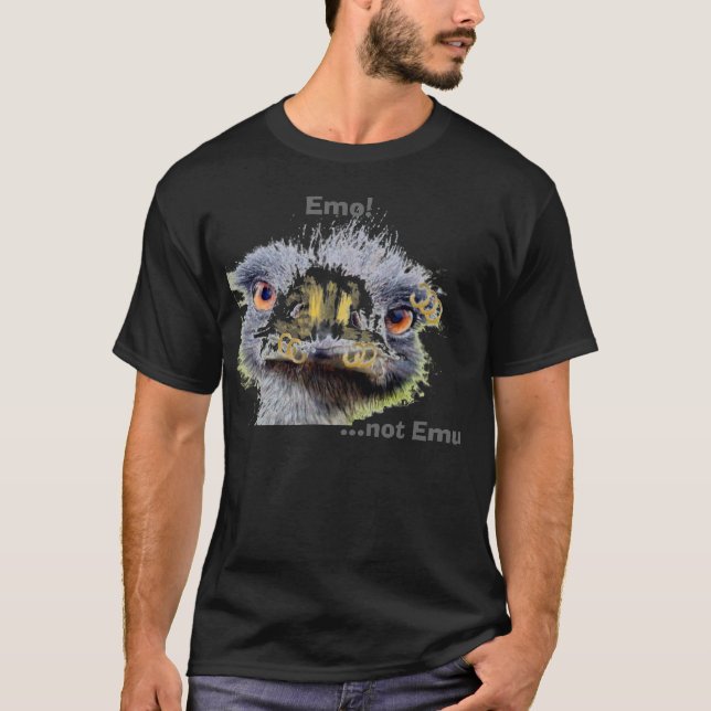 Emo! ,… inte Emu T-shirt (Framsida)