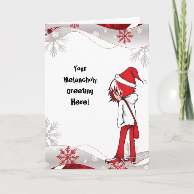 Emo Kid-Helgdag Helgkort (Framsida)