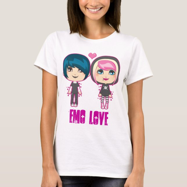 Emo kopplar ihop t-shirt (Framsida)