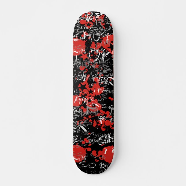 Emo målar Skateboarddäcket Mini Skateboard Bräda 18,5 Cm (Framsida)