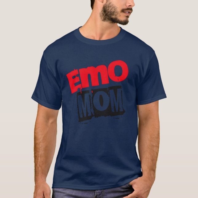 Emo Mamma Design Emo Band Gen Z Millenial Design v T Shirt (Framsida)