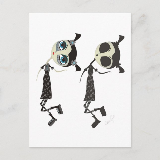 Emo Me and My Emo Shadow Vykort (Framsida)